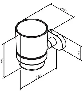 Стакан Am.Pm Sense L хром A7434300 Стакан Am.Pm Sense L хром A7434300, 2