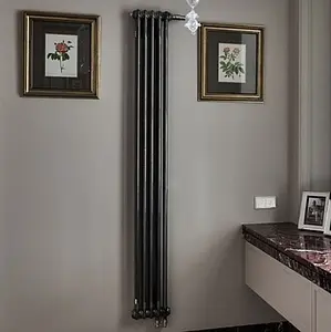 Радиатор стальной трубчатый Zehnder Charleston Completto 2180/12 V001½" Ral 9217 Traffic Black (matt) Радиатор стальной трубчатый Zehnder Charleston Completto 2180/12 V001½" Ral 9217 Traffic Black (matt), 5