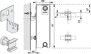 Радиатор стальной панельный Elsen ERK тип 33 500 x 500 мм ERK330505 Радиатор стальной панельный Elsen ERK тип 33 500 x 500 мм ERK330505, 3