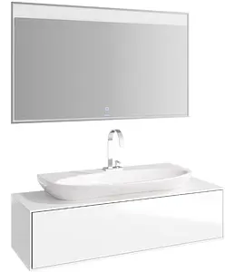 Тумба-умывальник подвесная Aqwella Genesis 120 белый GEN0112W+Esc.09.04.D Тумба-умывальник подвесная Aqwella Genesis 120 белый GEN0112W+Esc.09.04.D, 3