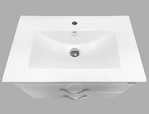 Тумба-умывальник подвесная Comforty Лаура 75-2 белый 00004136348CF