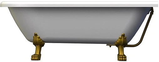 Ванна акриловая отдельностоящая Radomir Венеция 175х80 на ножках "лилия" бронза 1-01-4-0-9-139