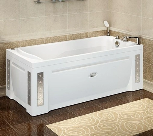 Панель для ванны фронтальная Radomir Ларедо 160х70 с ложементами под декор белый 1-21-0-0-0-028
