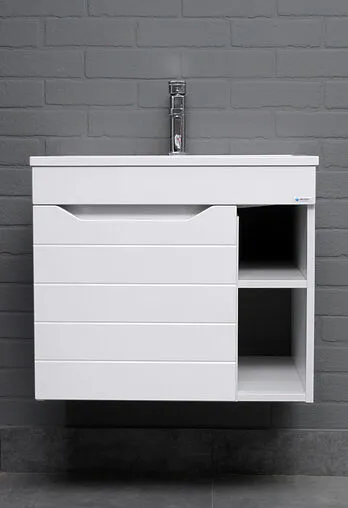 Тумба под умывальник подвесной Айсберг Absolute 60 белый DA6703T