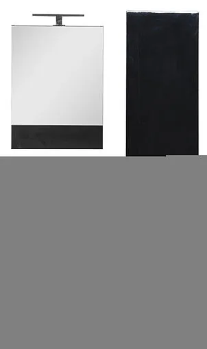 Шкаф-зеркало Aquanet Нота 58 L чёрный 00169191