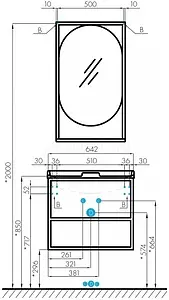 Тумба-умывальник подвесная Aquaton Лофт Фабрик 65 дуб кантри 1A2423K0LTDY0 Тумба-умывальник подвесная Aquaton Лофт Фабрик 65 дуб кантри 1A2423K0LTDY0, 2