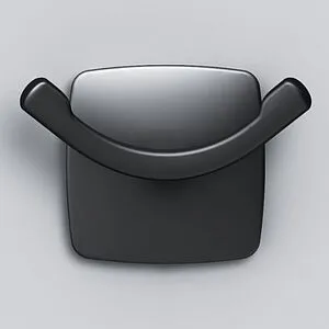 Крючок двойной Am.Pm Gem чёрный матовый A9035622 Крючок двойной Am.Pm Gem чёрный матовый A9035622, 4