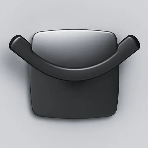 Крючок двойной Am.Pm Gem чёрный матовый A9035622