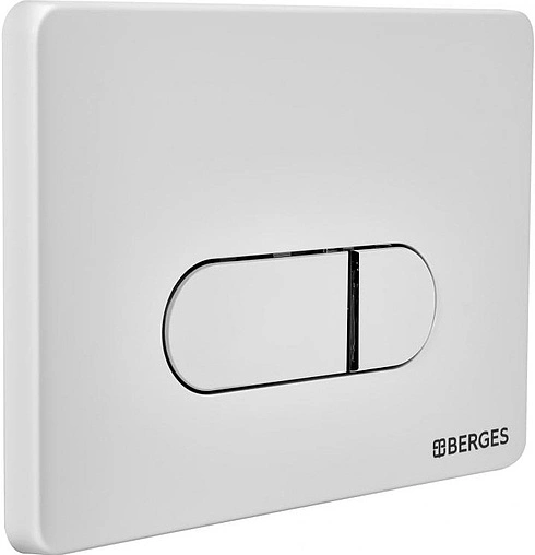 Клавиша смыва для унитаза BERGES Novum D1 040031 белый матовый