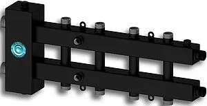 Распределительный коллектор 5 контуров с гидрострелкой 1¼"н x 1"н Север-М5 1925011 Распределительный коллектор 5 контуров с гидрострелкой 1¼"н x 1"н Север-М5 1925011, 1
