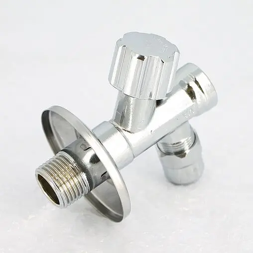 Вентиль регулирующий угловой с фильтром ½"н x ⅜"н x 10ц хром Uni-fitt 186F2500