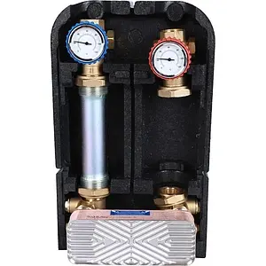 Насосный модуль с теплообменником 18 пластин 1"н х 1"в Stout SDG-0038-182501 без насоса Насосный модуль с теплообменником 18 пластин 1"н х 1"в Stout SDG-0038-182501 без насоса, 1