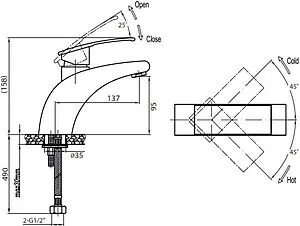 Смеситель для раковины Cezares Turbolenza хром TURBOLENZA-C-LS-01-W0 Смеситель для раковины Cezares Turbolenza хром TURBOLENZA-C-LS-01-W0, 2