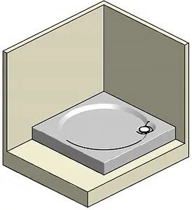 Поддон для душа акриловый низкий 900x900мм Roltechnik Aloha-P 8000149 Поддон для душа акриловый низкий 900x900мм Roltechnik Aloha-P 8000149, 3