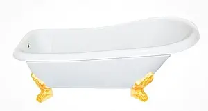 Ванна отдельностоящая из искусственного камня Esse Santorini 171x78 ножки золото Ванна отдельностоящая из искусственного камня Esse Santorini 171x78 ножки золото, 1