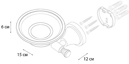 Мыльница Sofita Crystal хром SF-35008 Мыльница Sofita Crystal хром SF-35008