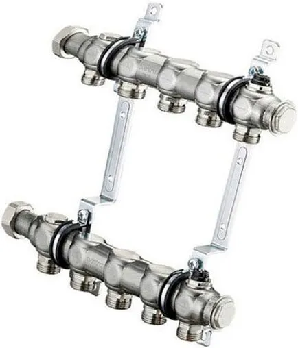 Группа коллекторная распределительная 5 отводов 1&quot;нг x ¾&quot;ек Oventrop Multidis SH 1407155