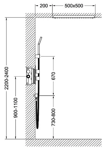 Душевая система с термостатом для душа Timo Petruma хром SX-5029/00SM