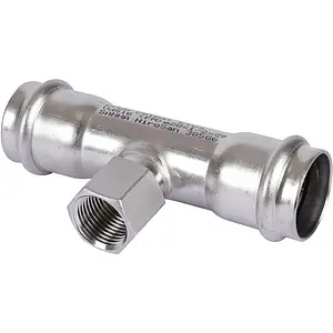 Тройник пресс переходной 28мм x ½"в x 28мм Sanha NiroSan 9130G 69130G281228, 1