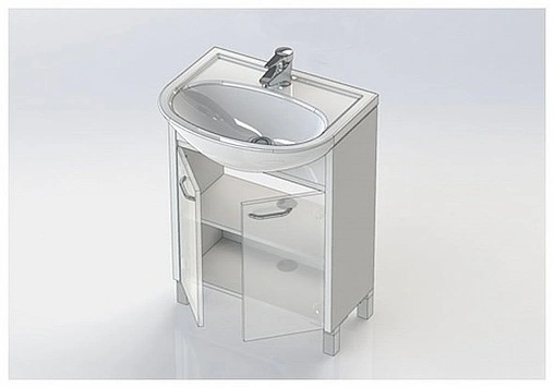 Тумба под умывальник напольная Aquanet Донна 60 венге 00168941