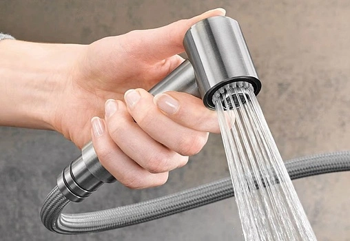 Смеситель для кухни с выдвижным изливом Blanco Ambis-S нержавеющая сталь 523119