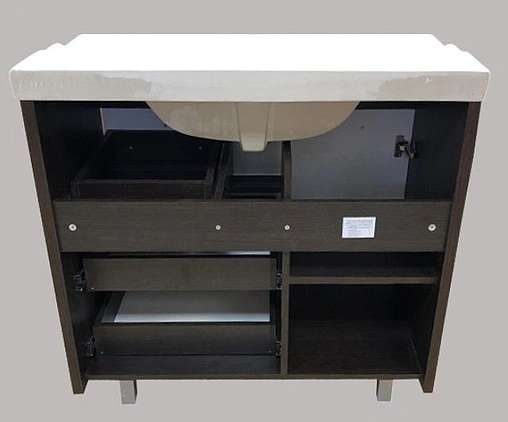 Тумба-умывальник напольная Comforty Барселона 90 белый/венге