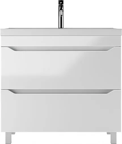 Тумба-умывальник напольный Айсберг Ева 90 белый DA5909T+4670142930013