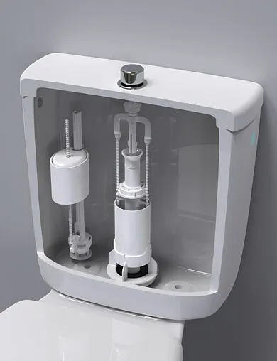 Комплект арматуры для бачка штоковый ½&quot; пластик нижний BERGES Eko 01 030101