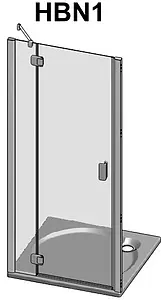 Дверь в нишу 800мм прозрачное стекло Roltechnik Hitech Line HBN⅛00 287-8000000-06-02 Дверь в нишу 800мм прозрачное стекло Roltechnik Hitech Line HBN⅛00 287-8000000-06-02, 3