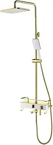 Душевая система со смесителем для ванны Lemark Mista золото/белый LM6462WG Душевая система со смесителем для ванны Lemark Mista золото/белый LM6462WG, 1