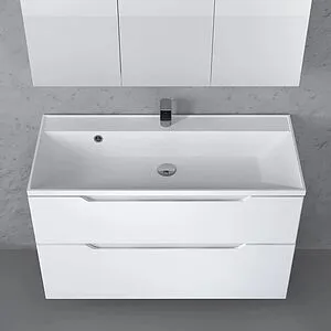 Тумба под умывальник подвесная Raval Wector 100 белый Wct.01.100/P/W/MD, 4