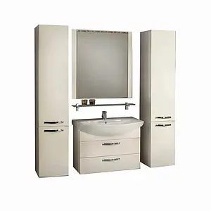 Тумба-умывальник подвесная Aquaton Ария 80 M белый 1A1408K0AA010, 5