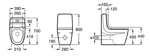 Крышка-сиденье для унитаза с микролифтом Roca Khroma красный 801652F3T