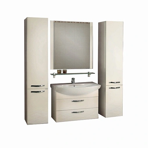 Тумба-умывальник подвесная Aquaton Ария 80 M белый 1A1408K0AA010