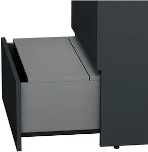 Тумба-умывальник напольная Am.Pm Gem S 60 графит матовый M91FSX0602GM+M90WCC0602WG Тумба-умывальник напольная Am.Pm Gem S 60 графит матовый M91FSX0602GM+M90WCC0602WG, 3