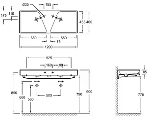 Раковина Jacob Delafon Rythmik 120 белый EXM112-00, 2