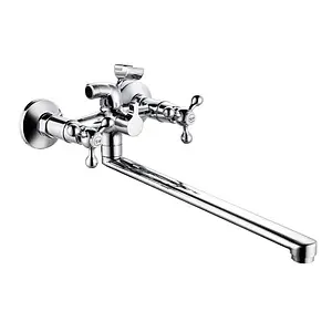 Смеситель для ванны с длинным изливом Gross Aqua Yota хром 7088039C-35L(F) Смеситель для ванны с длинным изливом Gross Aqua Yota хром 7088039C-35L(F), 1