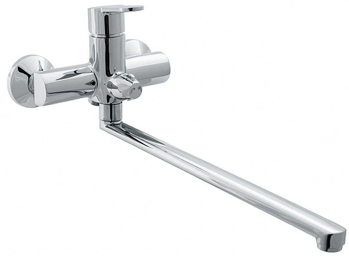 Смеситель для ванны с длинным изливом Swedbe Olymp хром 1850