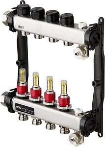 Группа коллекторная с расходомерами 4 отвода 1&quot;нг x ¾&quot;ек TECEfloor SLQ 77310004, 1