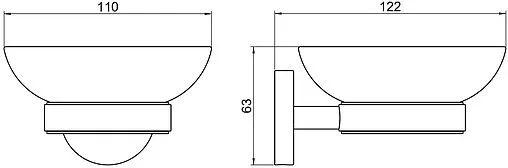 Мыльница Aquatek Бетта хром/белый AQ4603CR Мыльница Aquatek Бетта хром/белый AQ4603CR