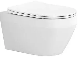 Унитаз подвесной безободковый Aquatek Лея белый AQ1199-00, 1