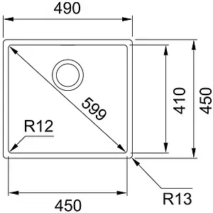 Мойка кухонная Franke Box BXX 210/110-45 нержавеющая сталь 127.0453.655, 2