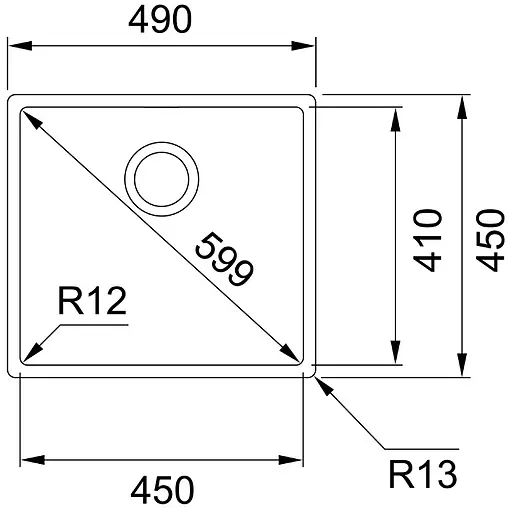 Мойка кухонная Franke Box BXX 210/110-45 нержавеющая сталь 127.0453.655