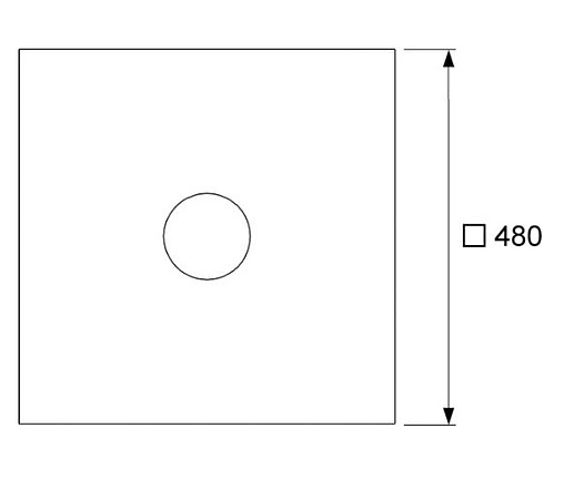 Трап горизонтальный Set TECEdrainpoint S 150x150мм KDP-L50