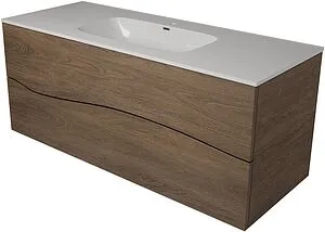 Тумба-умывальник подвесная Allen Brau Glority 120 дуб антик 1.35003.NW+1.35010.20, 3