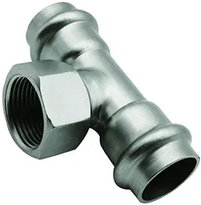 Тройник пресс переходной 28мм x ½"в x 28мм Vieir VER-PRO VPTF28328 Тройник пресс переходной 28мм x ½"в x 28мм Vieir VER-PRO VPTF28328, 1