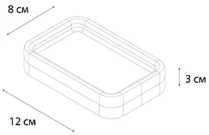 Мыльница Fixsen Glady зелёный FX-11-04, 2