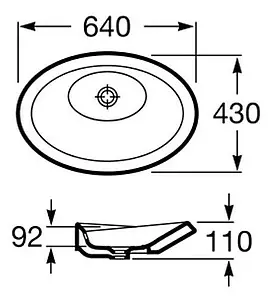 Раковина Roca Urbi 64 белый 32722B000 Раковина Roca Urbi 64 белый 32722B000, 2