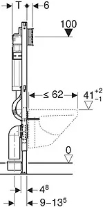 Комплект 6 в 1 Geberit Acanto 500.301.KJ.A с кнопкой Sigma 20 115.882.11.1 белый глянцевый Комплект 6 в 1 Geberit Acanto 500.301.KJ.A с кнопкой Sigma 20 115.882.11.1 белый глянцевый, 4