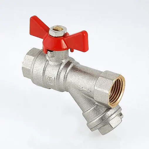 Кран шаровый с фильтром ½&quot;в x ½&quot;в Valtec Combi VT.293.N.04